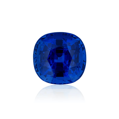 20.54-carat cushion-cut blue sapphire from Sri Lanka by Allen Kleiman, A. Kleiman & Co.