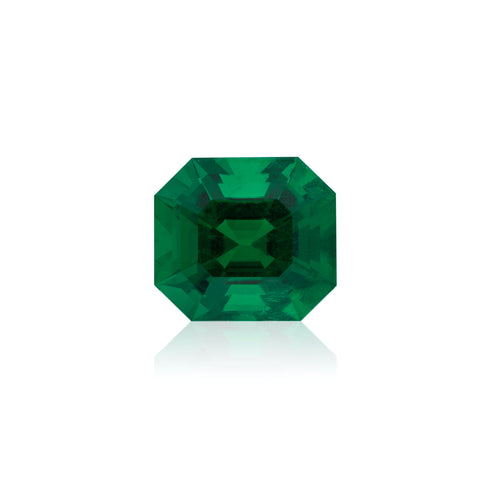 6.47-carat emerald-cut Colombian emerald by Oren Nhaissi, EMCO Gem, Inc.