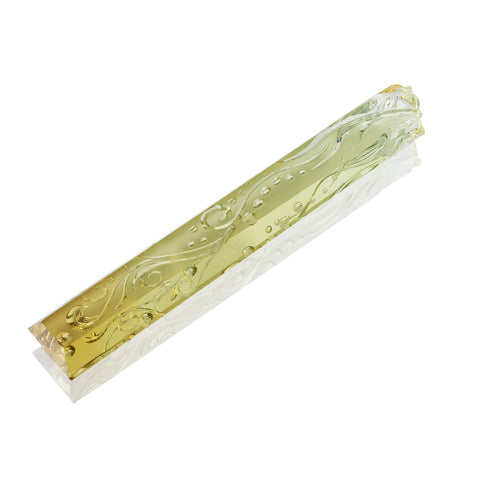 123.0-carat specialty-cut golden beryl, titled “Seaweed & Bubbles,” by Darryl Alexander, Alexander’s Jewelers.