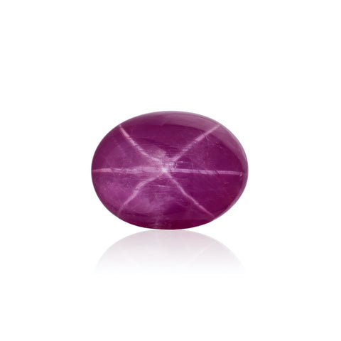 16.06-carat untreated star ruby cabochon from Vietnam by David Nassi, 100% Natural, Ltd.