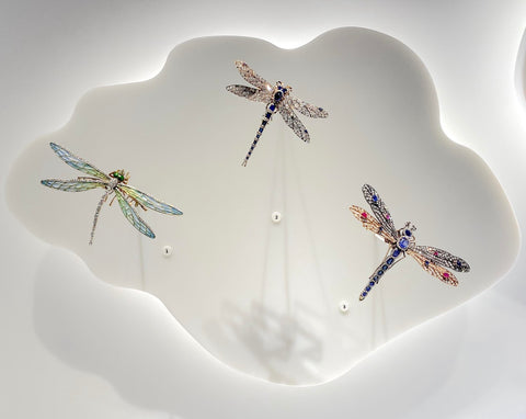 Dragonfly brooches by Boucheron, Tiffany & Co. and Fred Leighton