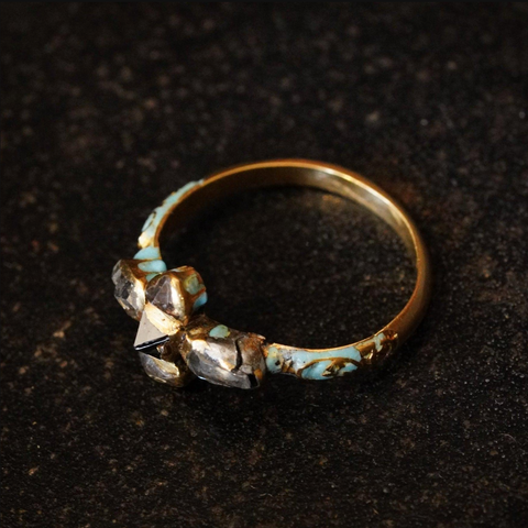 Renaissance-era point-cut diamond ring