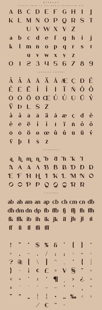 Bungalow Typeface 9 Fonts