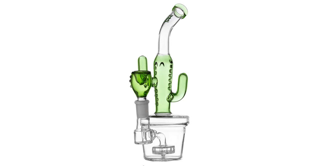 Cactus mini glass bubbler