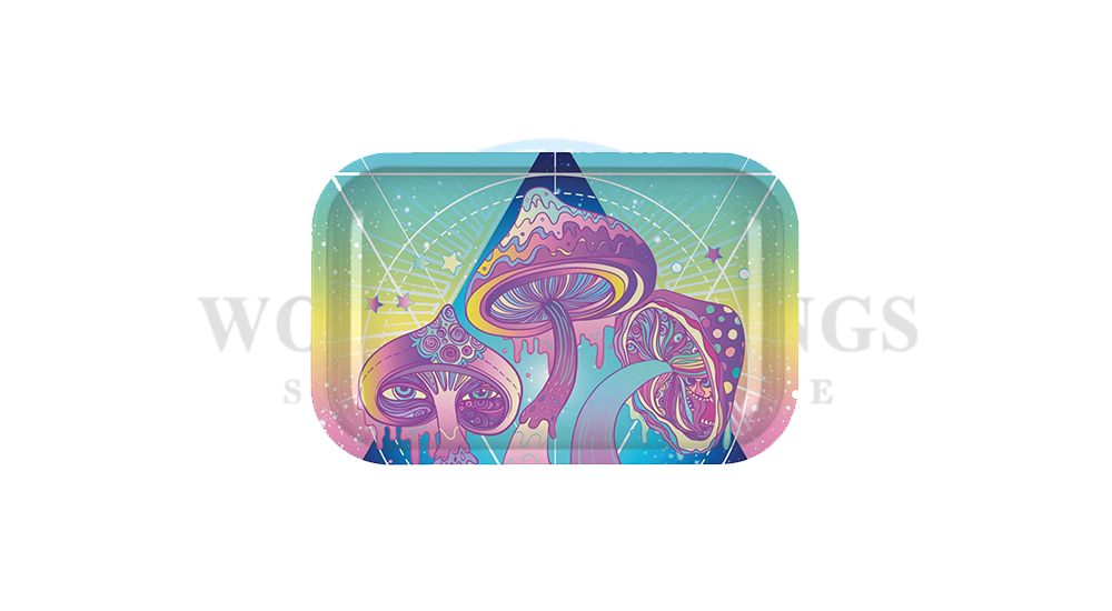 Magic Mushrooms Metal Rolling Tray