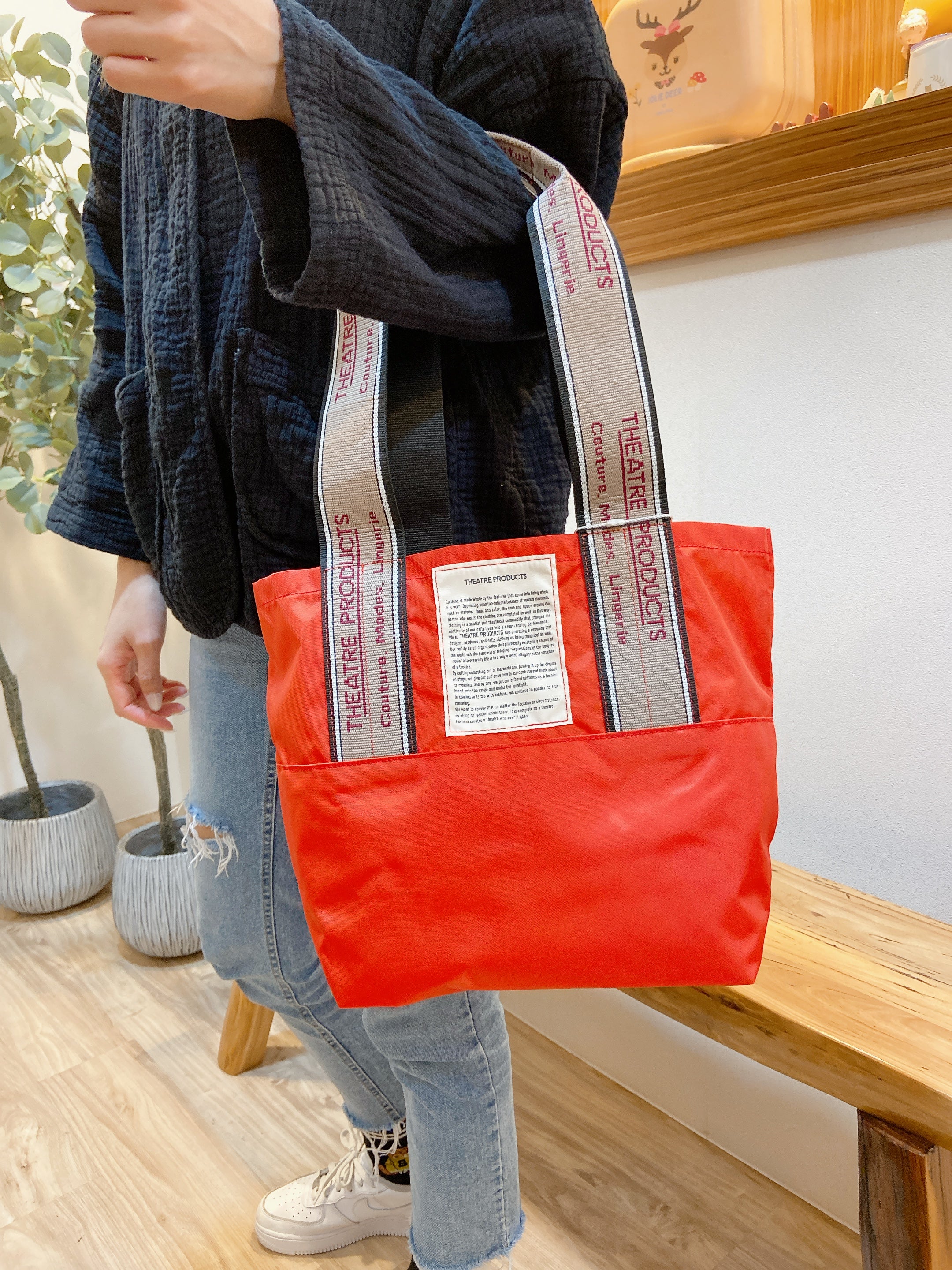 誠実 ENDS AND MEANS RED 2WAY TOTE BAG - トートバッグ