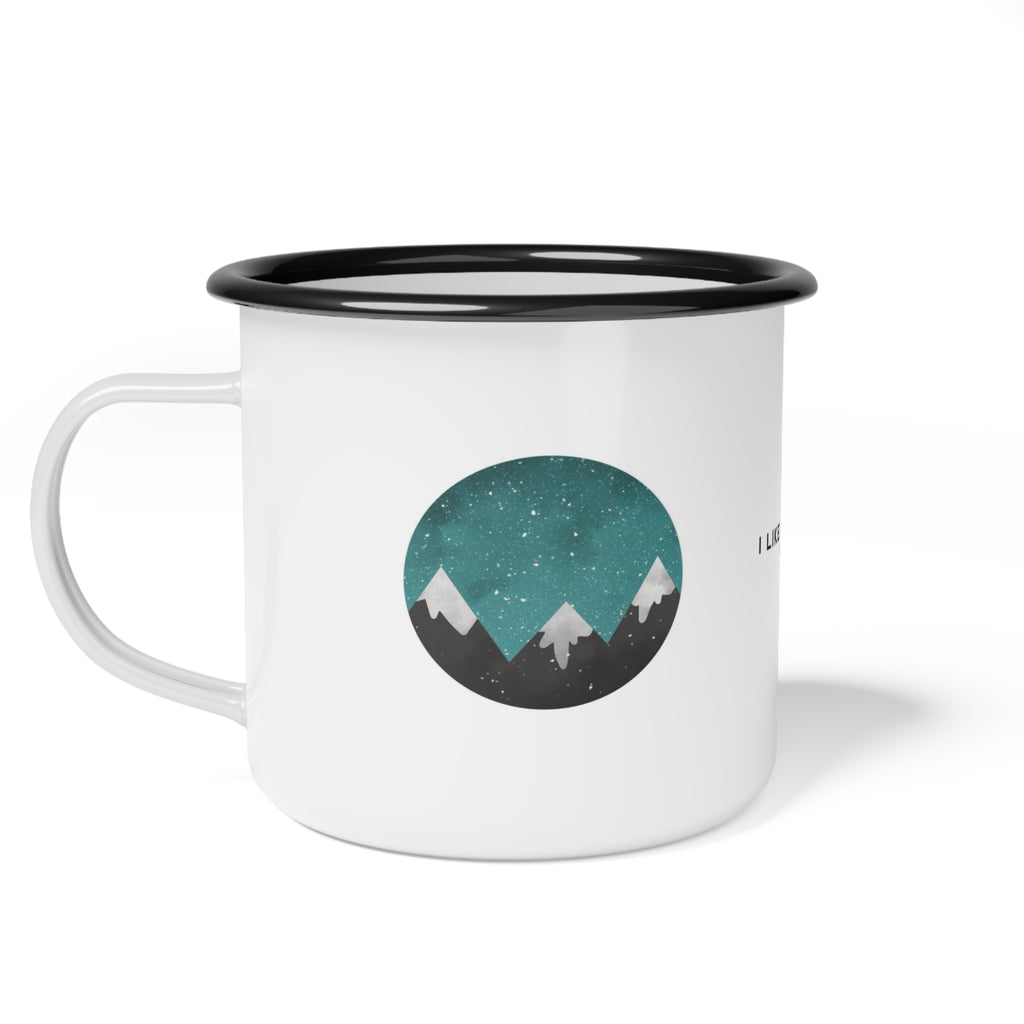 Mountain Constellations Enamel Camping Mug