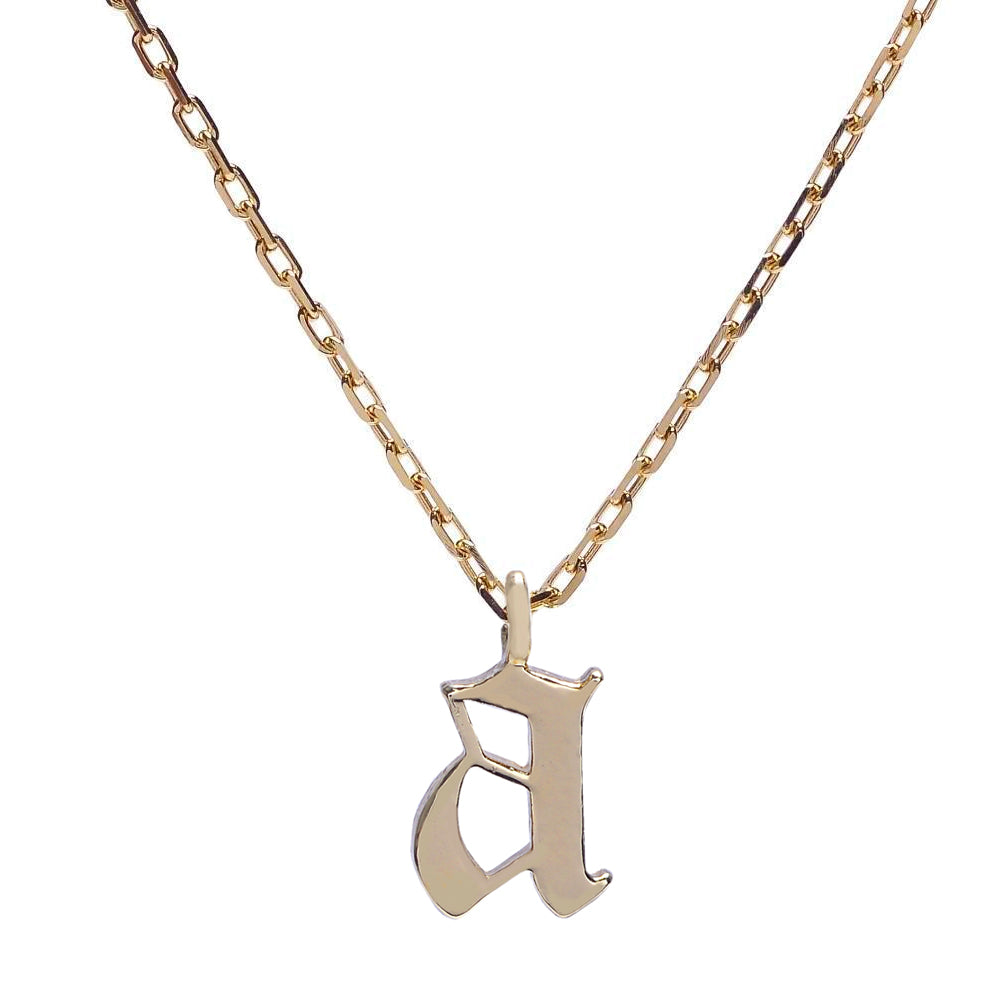 Goth Initial Necklace | Bing Bang NYC