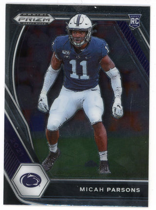 Micah Parsons 2021 Panini Prizm Red Cracked Ice Prizm Rookie