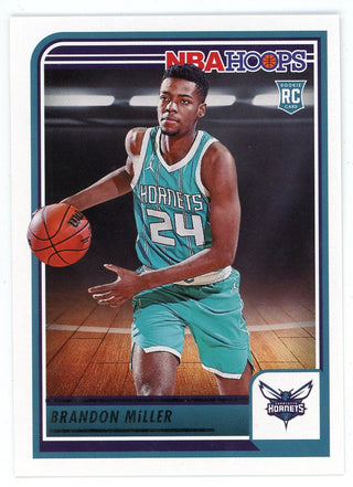 Brandon Miller 2023-24 Panini Hoops Rookie Card #284