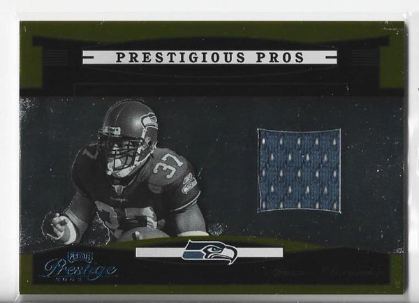 Shaun Alexander 2005 Donruss Prestigious Pros #PP-43 (078/100) Game Wo