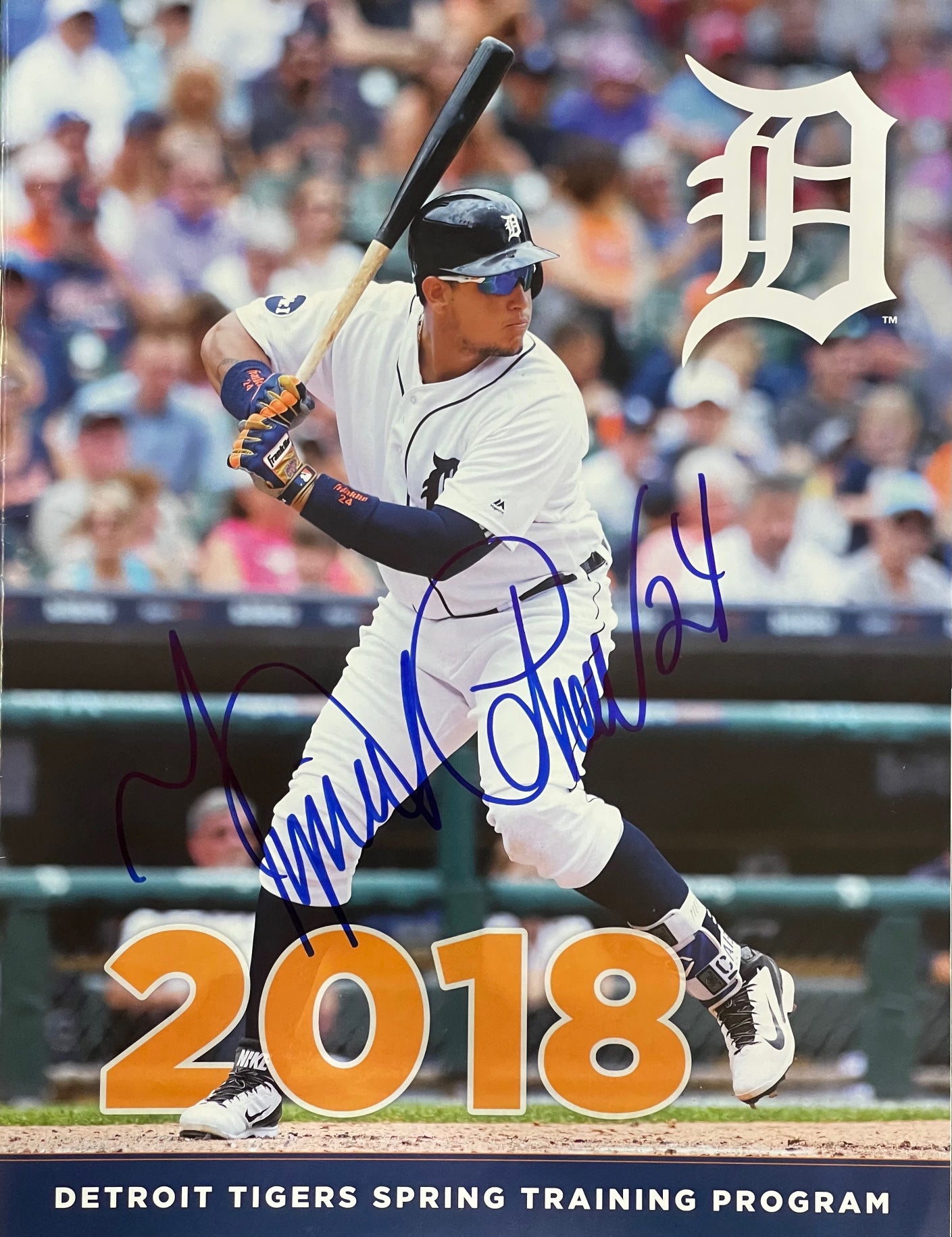 Miguel Cabrera Autographed 8x10 Baseball Program Hollywood Collectibles