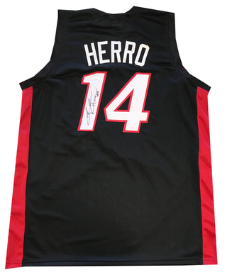 Tyler Herro Autographed Miami Custom Basketball Jersey - BAS
