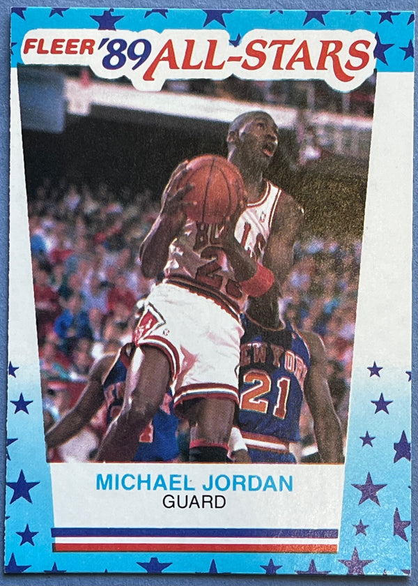 fleer 89 all star michael jordan card