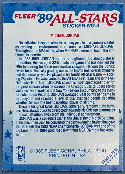 fleer 89 all stars jordan