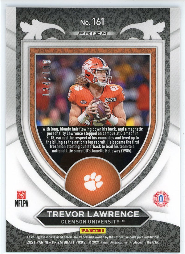 Trevor Lawrence 2021 Panini Prizm Draft Picks Crusade Blue Prizm