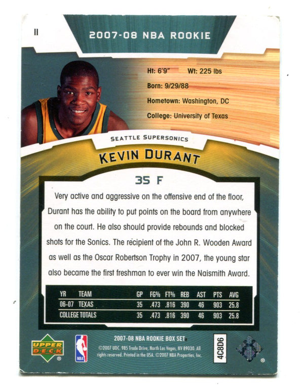 Kevin Durant 2007-08 Upper Deck #11 NBA Rookie Card | Hollywood