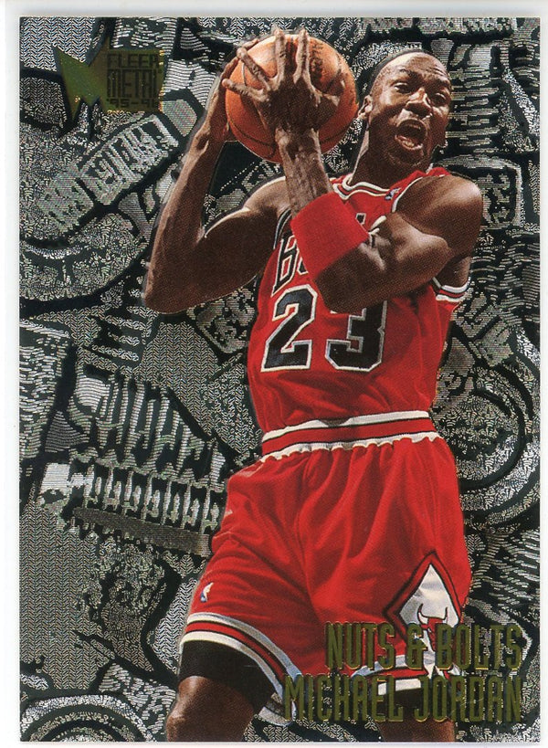 fleer metal nuts and bolts michael jordan