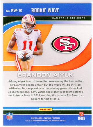 Brandon Aiyuk 2020 Panini Donruss Rated Rookie Card #319