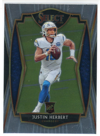 Justin Herbert 2020 Panini Select Rookie Selections Prizm Card #RS-4