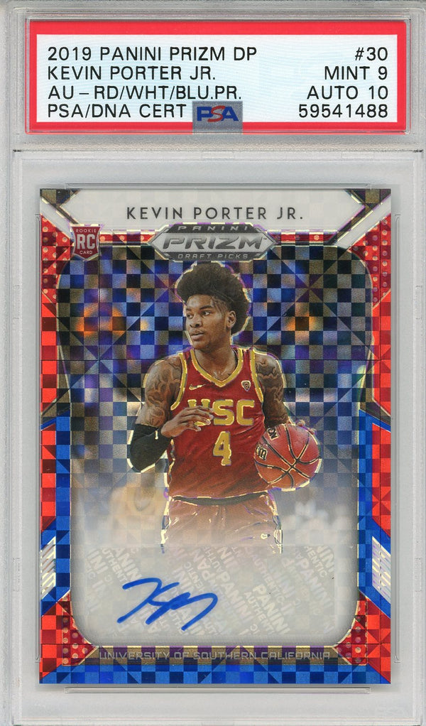 Kevin Porter Jr. Autographed 2019 Panini Prizm Draft Picks Red