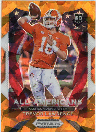 Trevor Lawrence 2021 Leaf Draft All American Rookie Card #50