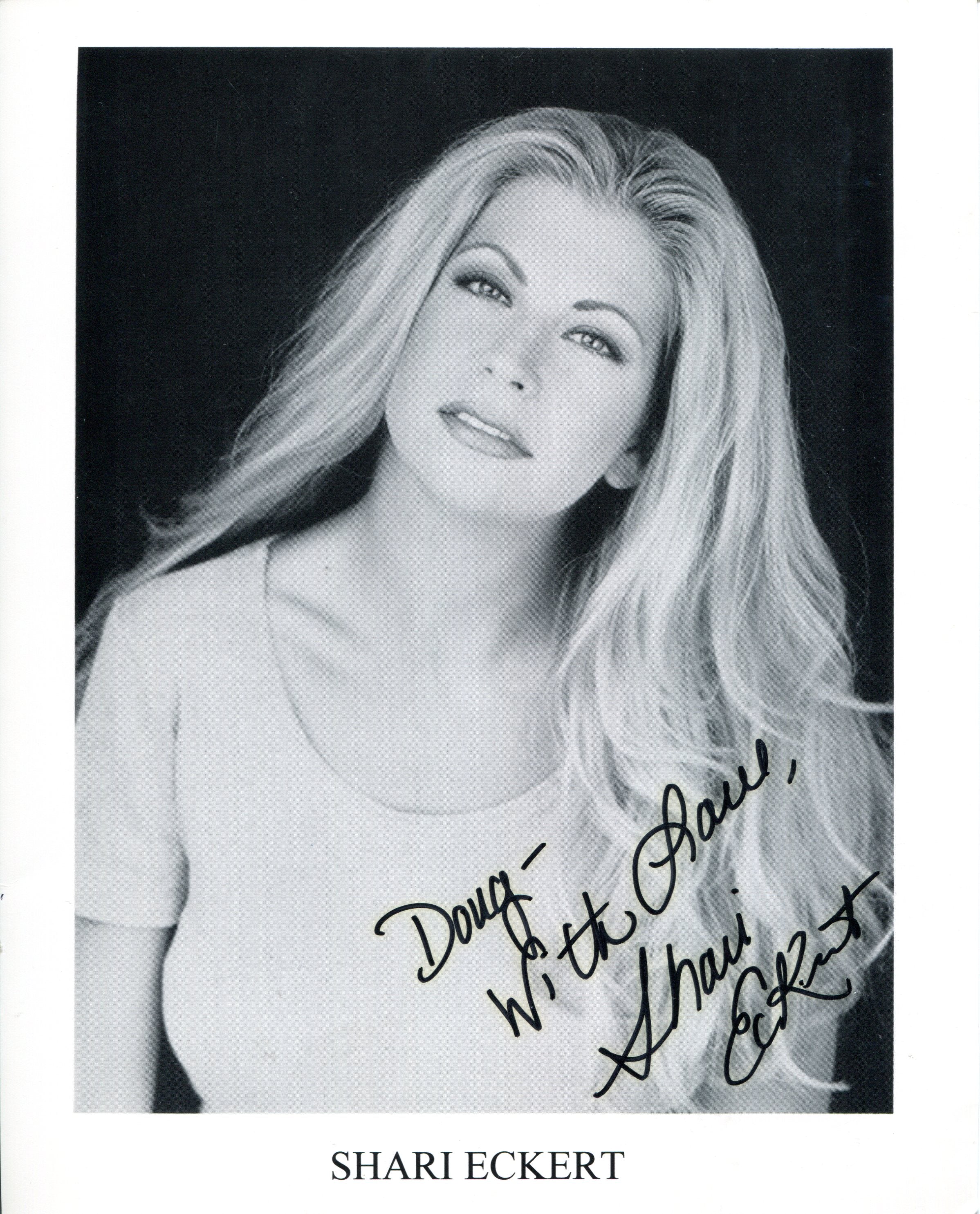 Shari Eckert Autographed 8x10 Photo | Hollywood Collectibles