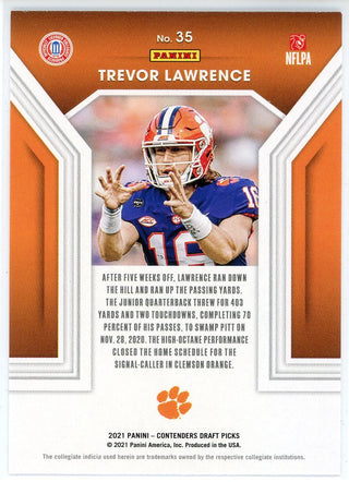 Trevor Lawrence 2021 Leaf Draft All American Rookie Card #50