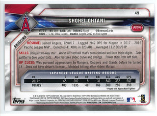 Shohei Ohtani Autographed 2014 BBM 2nd Version Japanese Card #535 (PSA