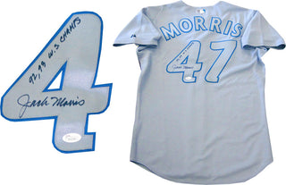 Jack Morris Autographed Authentic Minnesota Twins Jersey (JSA