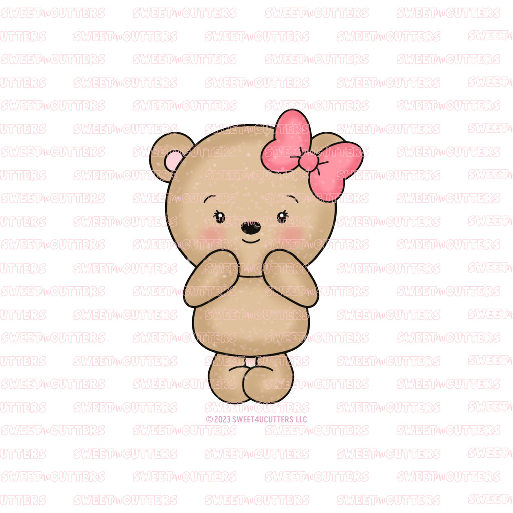 Lovely Bear cookie cutter – Sweet4ucutters