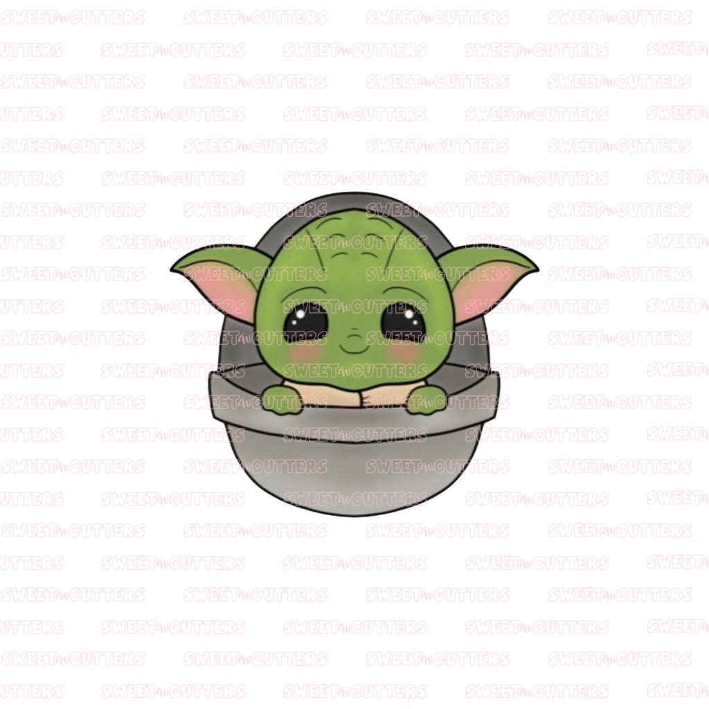 Baby Yoda Peek-a-boo Coffee Cup Cookie Cutter Shopify – Sugartess Cutters