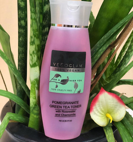 Vegan Pomegranate Green Tea Toner Available at The Vegan Cosmetics Store