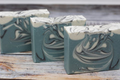 Our vegan Alphine Frost handcrafted soaps make perfect gifts for the holiday season.