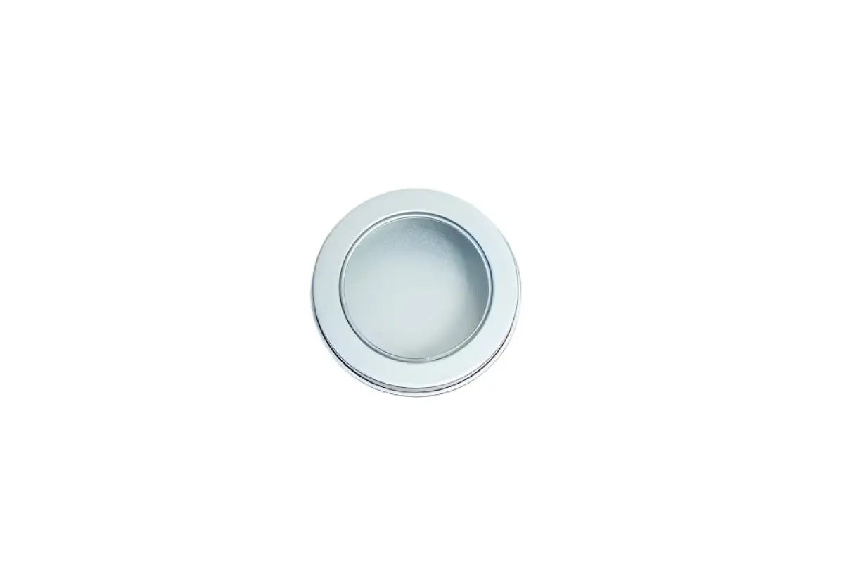 2 oz. Silver Tin Container with Window Lid