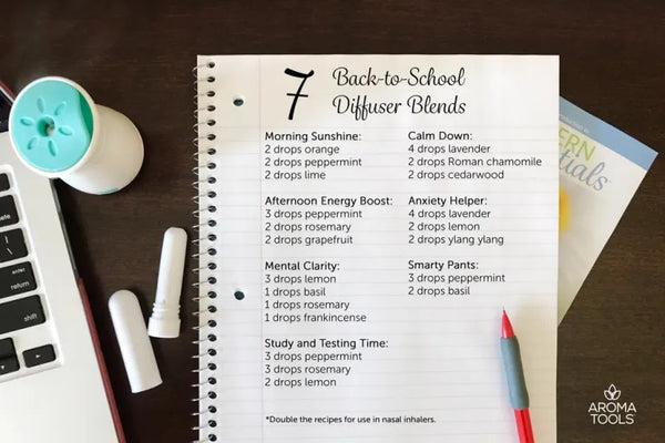 Essential oil blends perfect for school time