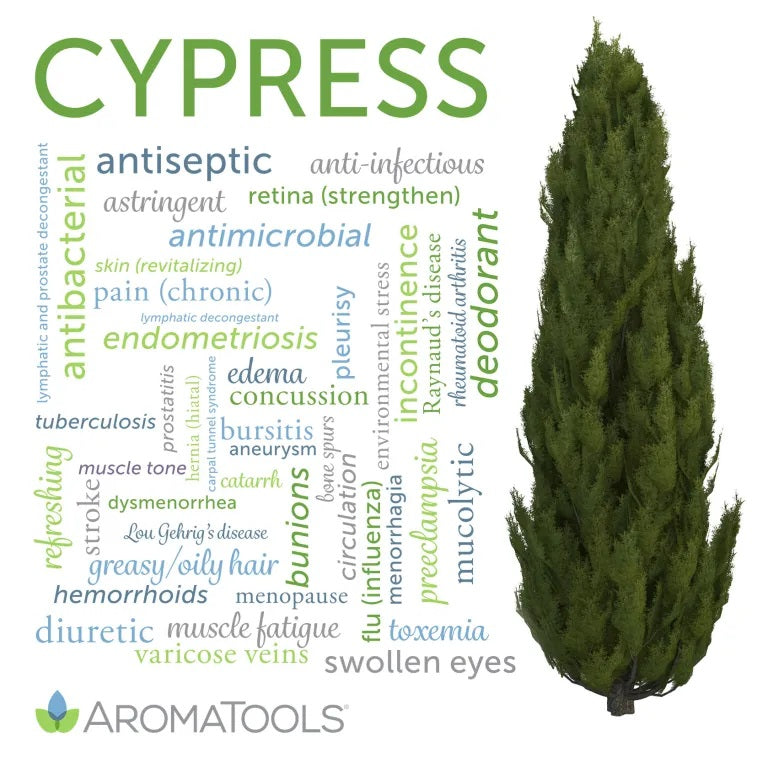 Cypress essential oil common and other possible uses