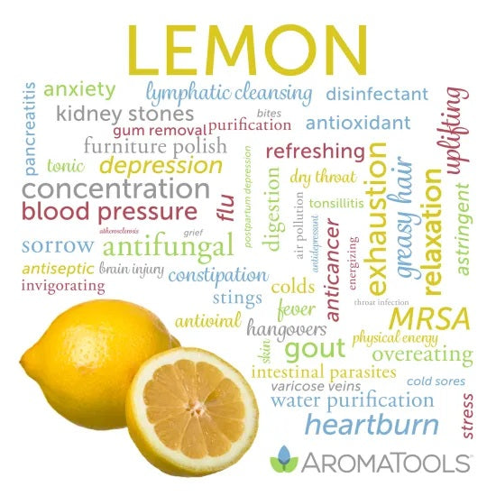 Lemon essential oil common and other possible uses