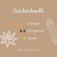 "Snickerdoodle" Diffuser Blend. Features orange, cinnamon and clove essential oils.