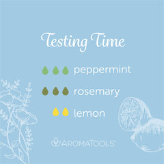 "Testing Time" Diffuser Blend. Features peppermint, rosemary and lemon essential oils.