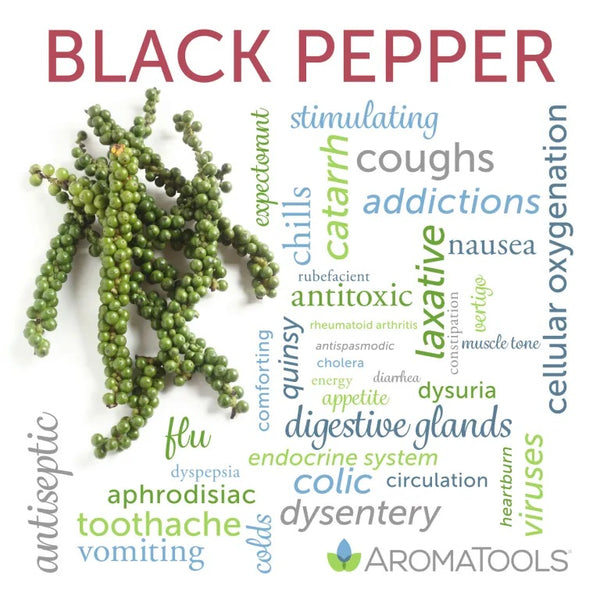 Black pepper essential oil common and other possible uses