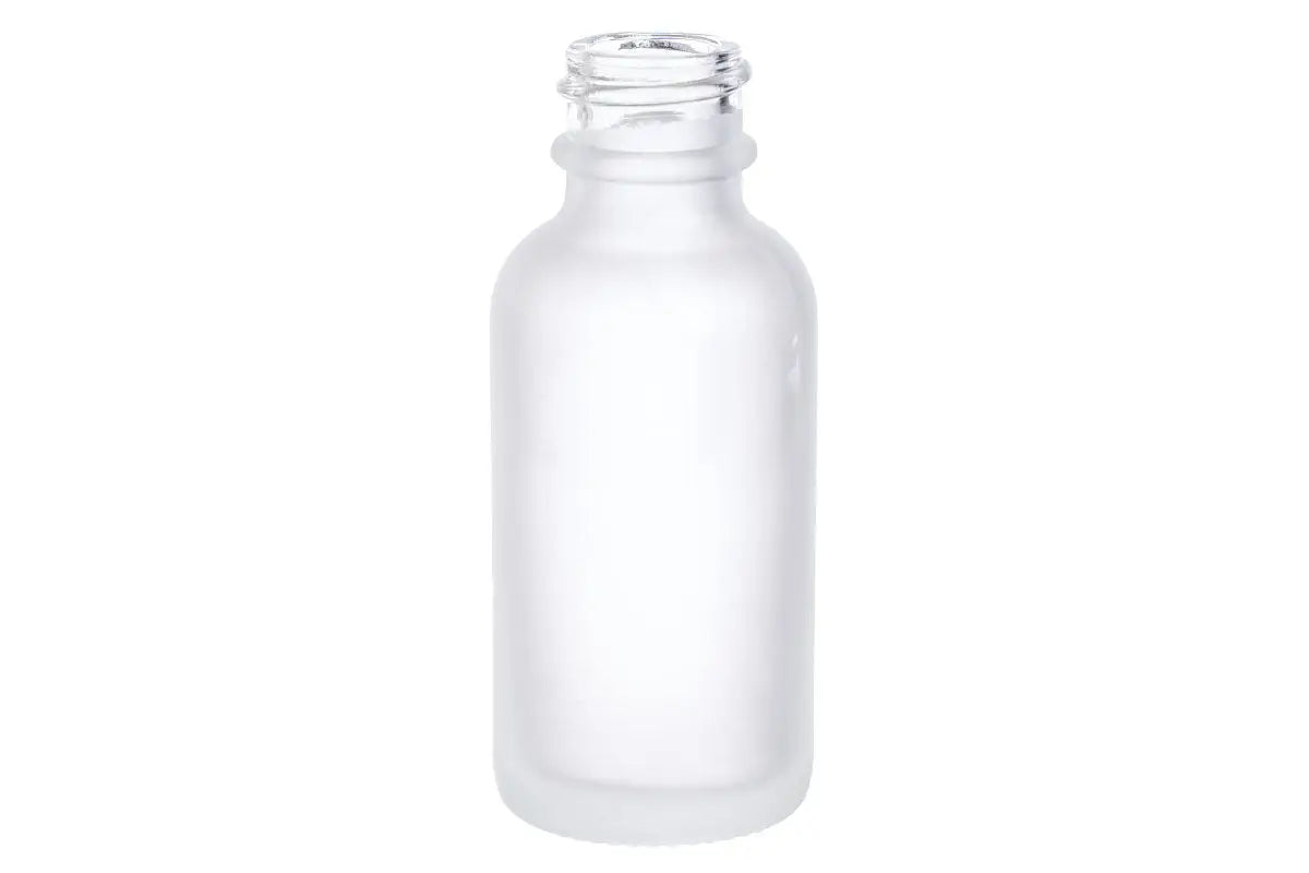 1 Oz Clear Cylinder Slope Glass Bottle with 20-400 neck finish