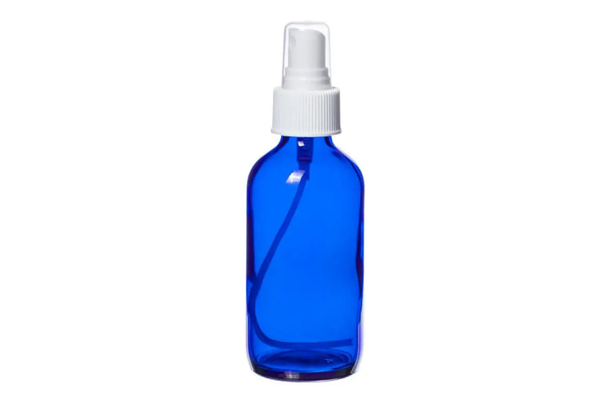 8 oz. Blue Glass Bottle with Black Cap - AromaTools®