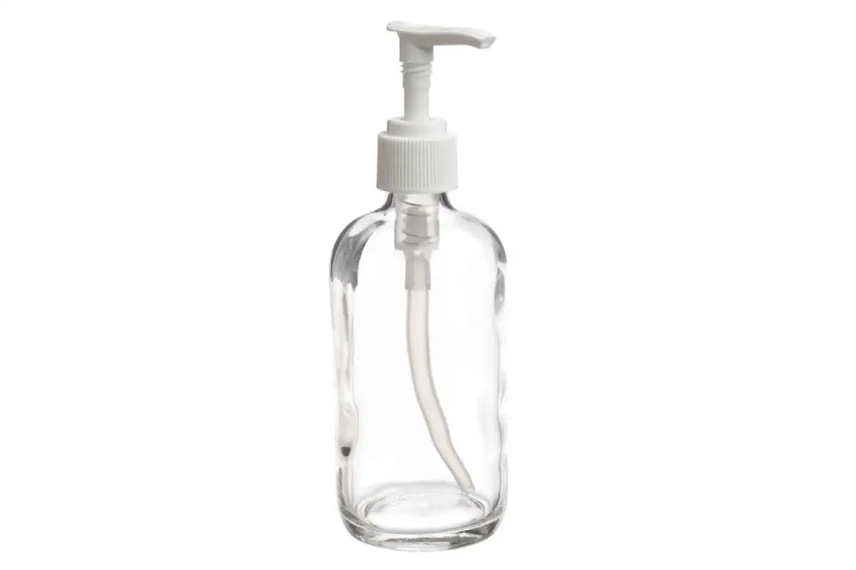 16 oz. Clear Glass Bottle with Pump