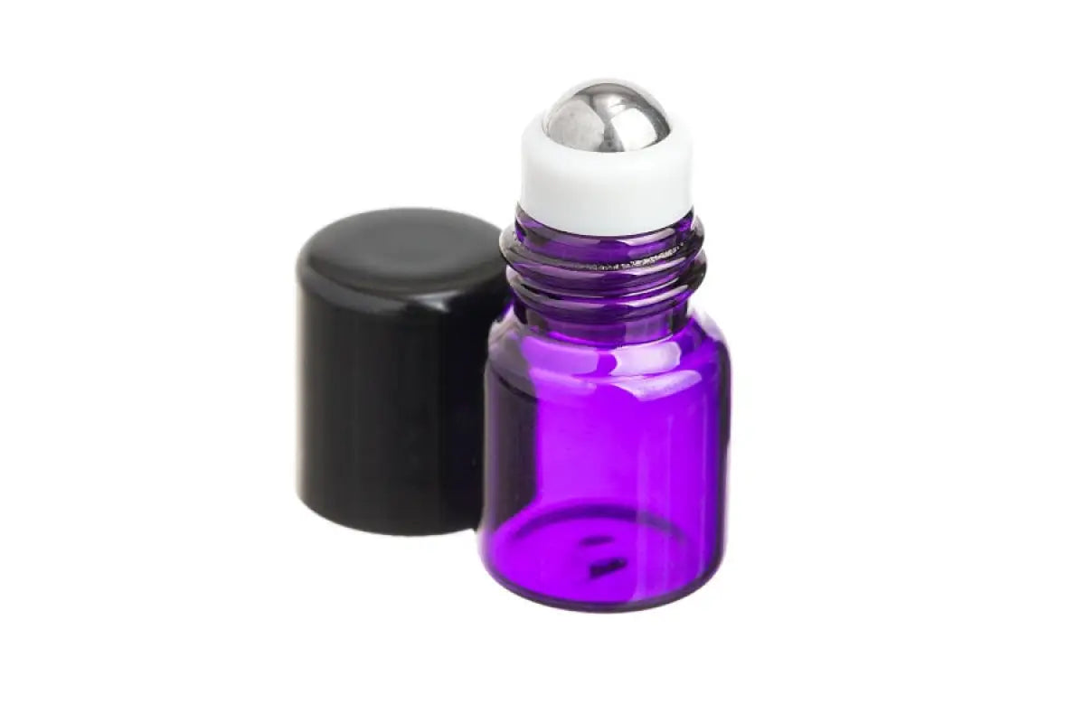 8 oz. Blue Glass Bottle with Black Cap - AromaTools®