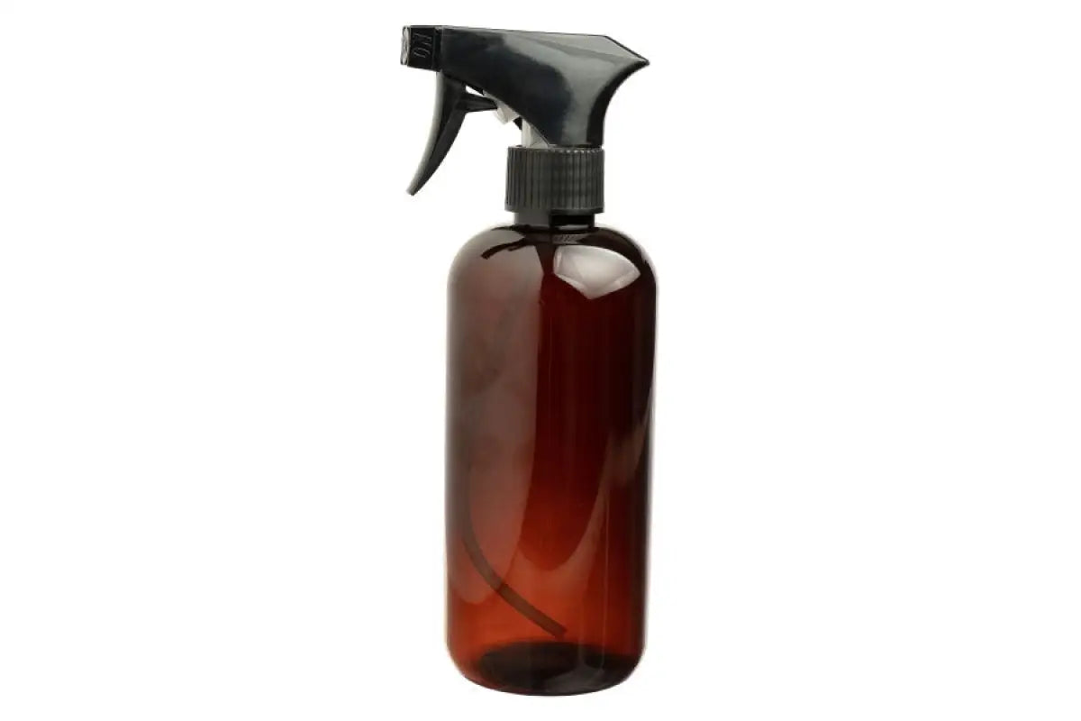 Clear Glass Refillable Spray Bottle with 360 upside down sprayer - 16 oz  #clear-spray-360-16