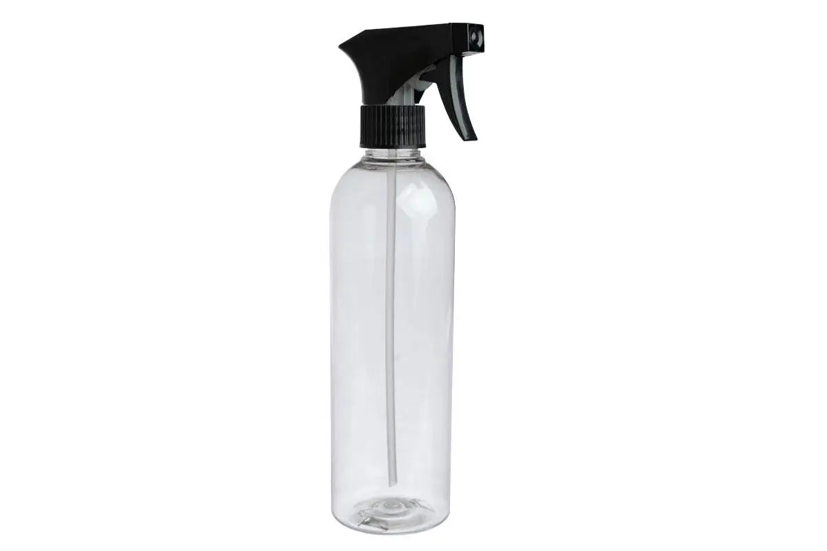 16 oz / 500 ml Clear Plastic Industry Trigger Spray Bottle with White  Sprayer (12 Pack)