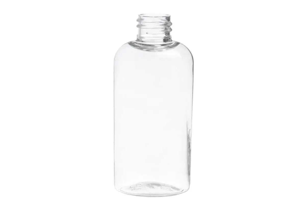 8 oz. Clear PET Boston Round Plastic Bottle (24-410 Neck Size) - AromaTools®