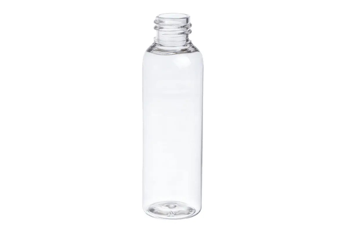 8 oz. Clear PET Boston Round Plastic Bottle (24-410 Neck Size) - AromaTools®