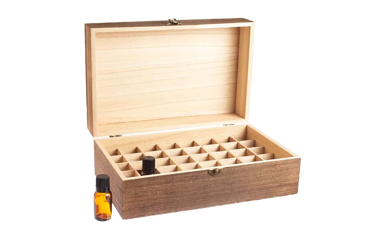 Wholse Sales Essential Oil Box Wooden Storage Container Holds